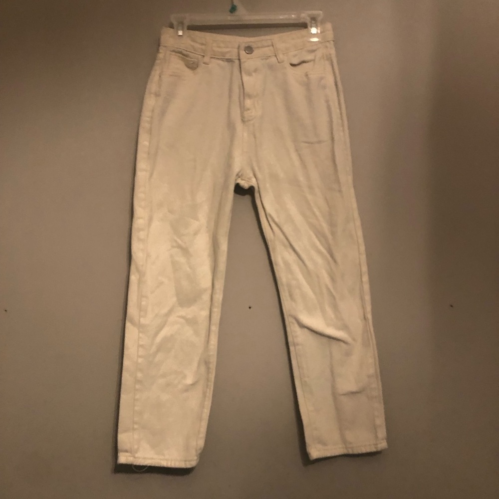Cropped Straight Leg Jeans